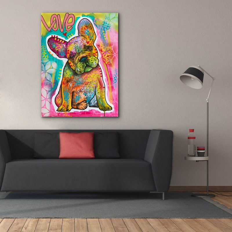 «Love Puppy - Ears» par Dean Russo, H 54 po x l 40 po x P 1,5 po