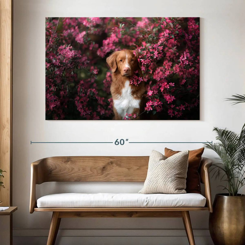 Toller In The Garden, 34" H x 51" W