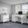 Huckins 54W Computer Desk with Storage and 2 Drawer Lateral File Cabinet