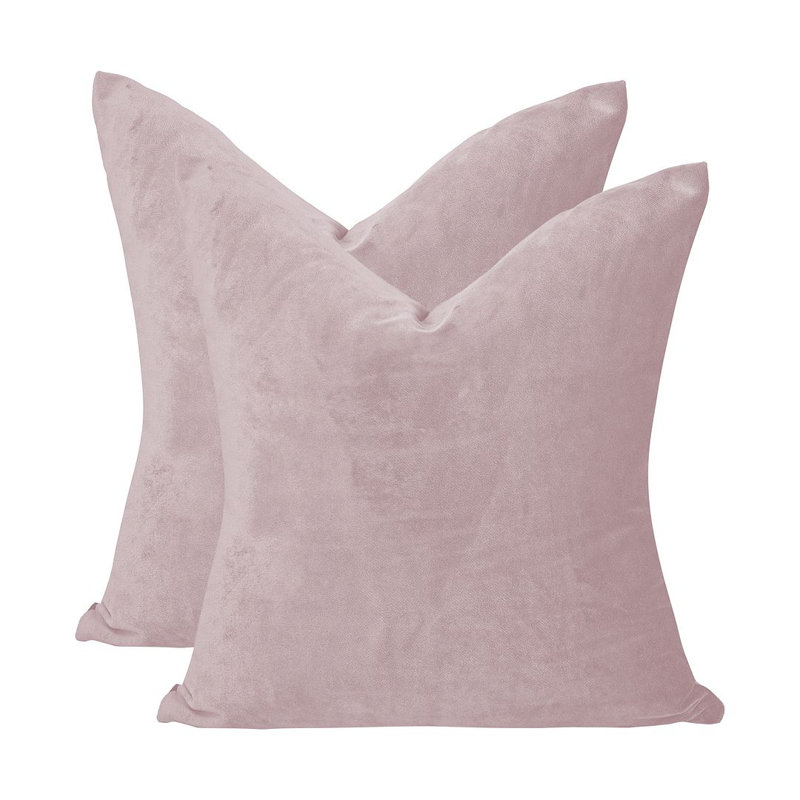 Matte Velvet Cushion Cover - 1 Pc, 56cm x 56cm, Lemonade