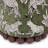 Leopard Print Fabric Round Ottoman