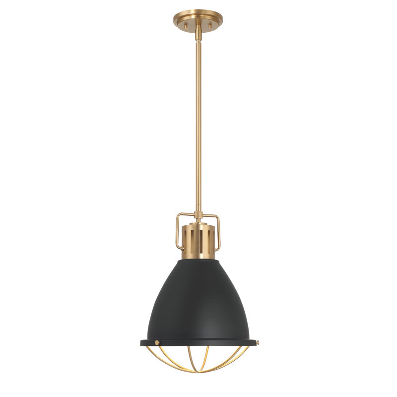 Luminaire suspendu simple Agripina, Noir, noir, noir, noir