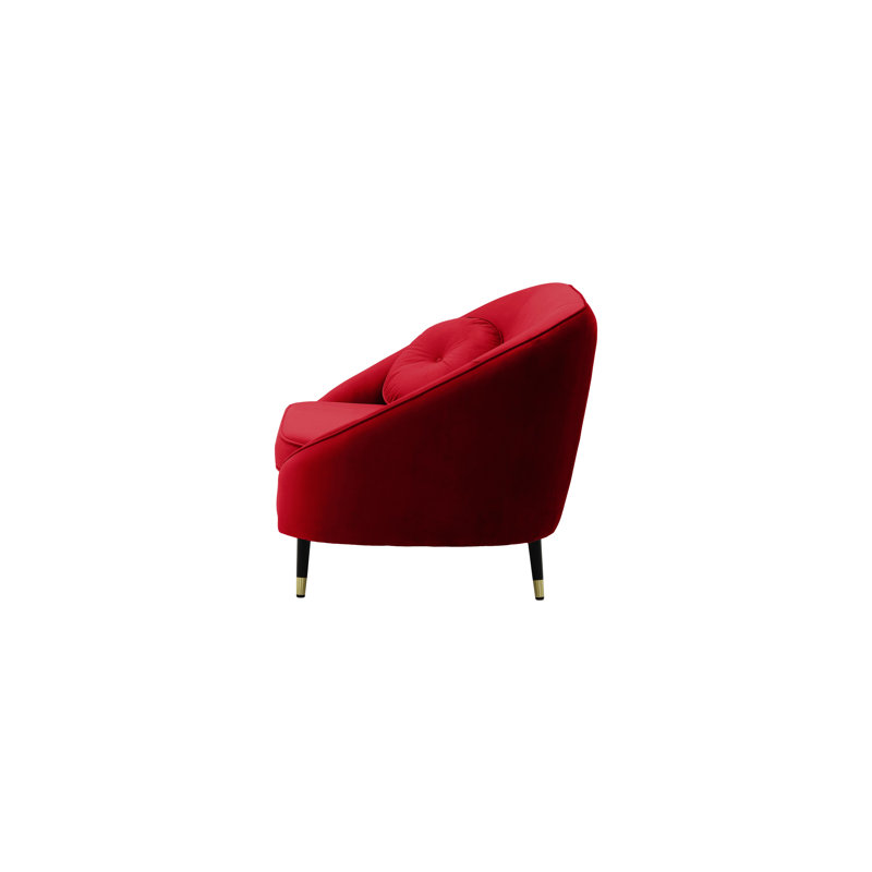 Glencoe Upholstered Armchair, Red