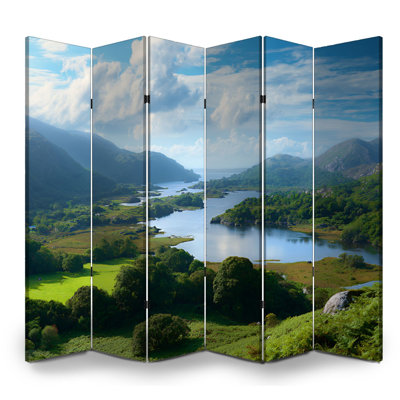Cloison pliante 6 panneaux paravent Royal Lakes