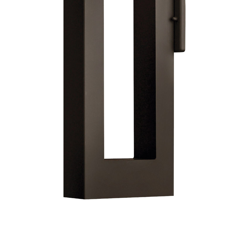 Lanterne murale d'extérieur Atlantis avec DEL intégrée, H 24 po x l 3 po, Bronze, DEL