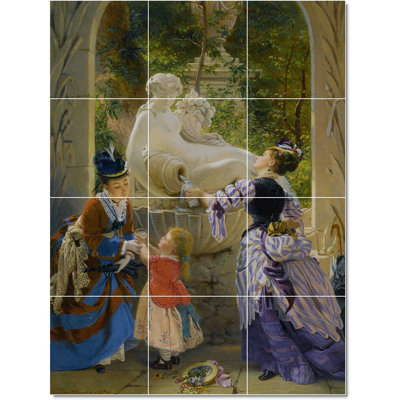 Carreau de céramique décorative 12,75 po x 17 po 4,25 po x 4,25 po