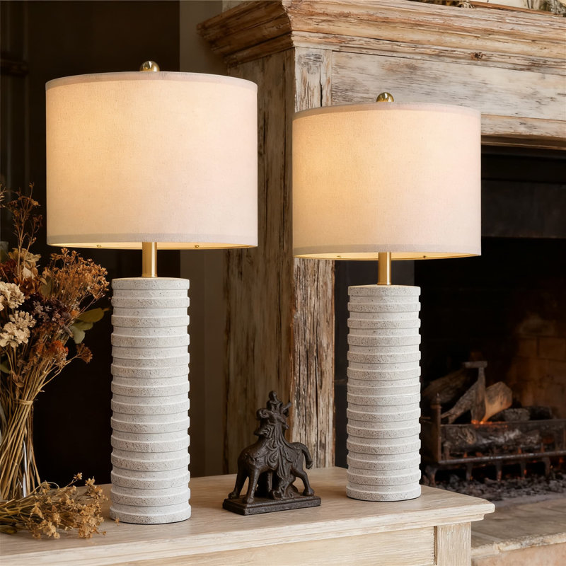 Ensemble de 2 lampes de table en céramique Farmhouse