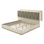 Ensemble de chambre à coucher grand lit 3 pièces Stanbridge Crème-132133102-132133103