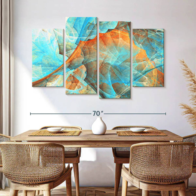 Abstrait numérique Avery Chill Out, H 42 po x l 68 po