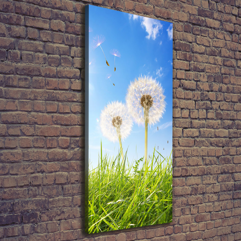 Dandelions in the Meadow 1 Piece Wrapped Canvas Wall Art