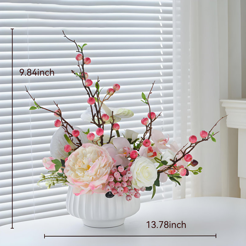 Ornements de fleurs simulées