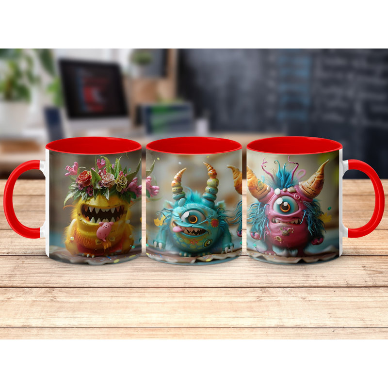 Ceramic Coffee Mug, Red