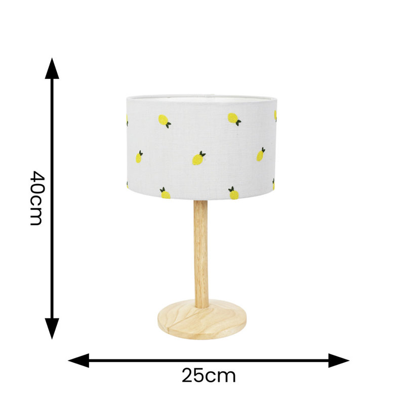 Monette Wood Table Lamp, No