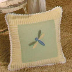 Dragonfly Cotton Blend Throw Pillow