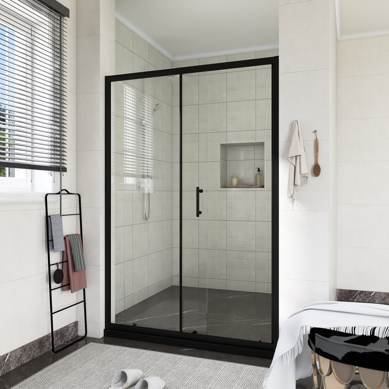 72 In. H Single Sliding Shower Door