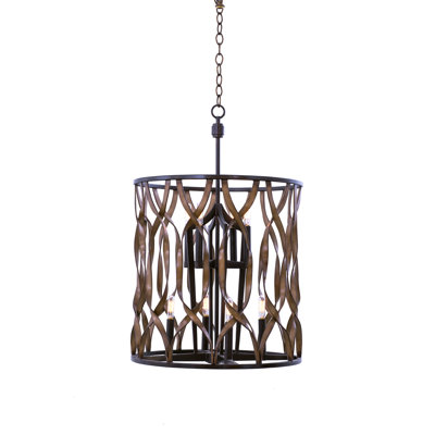 Soho 8 LT Milk Chocolate Pendant Kalco