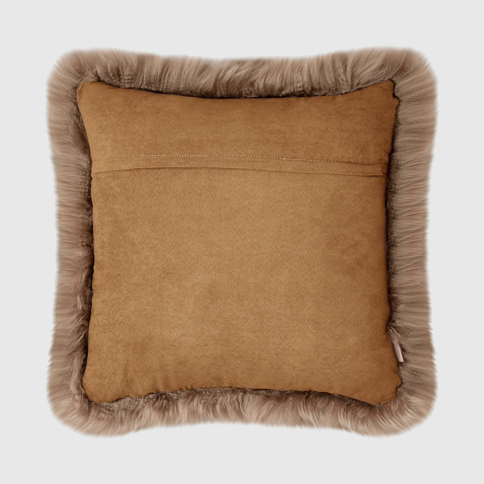 Fieldman Leather Throw Pillow, Toffee Brown