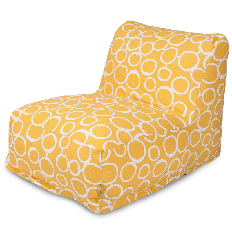 Logue Cotton Bean Bag Chair & Lounger, Yellow