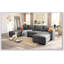 Grand canapé modulaire moderne, canapé modulaire en U avec fonction de rangement-849752370