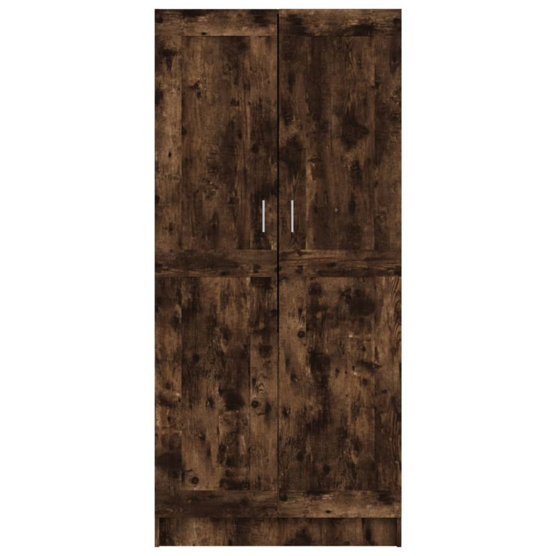Hindelang 2 Door Manufactured Wood Wardrobe, Brown/Black