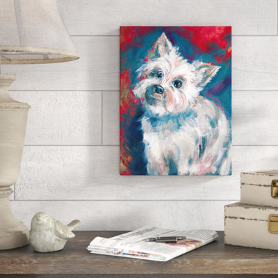 Pop Yorkie - Wrapped Canvas Painting