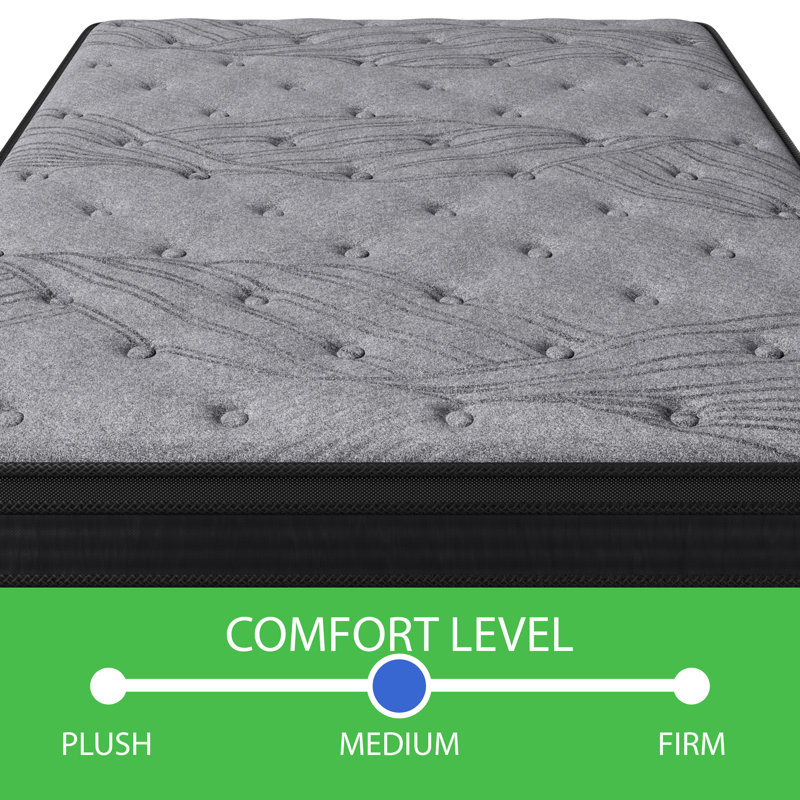 Matelas de fabrication mixte 12 po Alwyn Home Gollapalli, Grand lit
