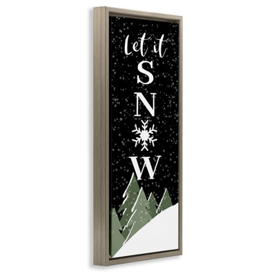 Let It Snow Winter Scene
