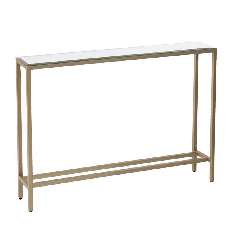 Adolphus Glass Top Console Table, 30" H x 36" W x 8" D
