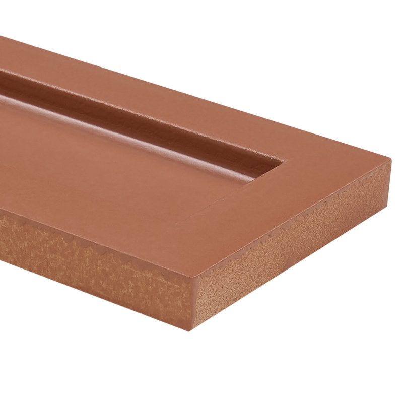 Arlo 3X11 3D Matte Ceramic Wall Tile, Terracotta