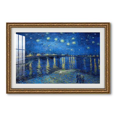 La Nuit étoilée sur le Rhône, 1888 - Vincent van Gogh - Reproduction encadrée sur mesure