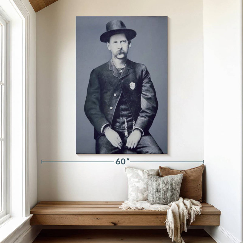 Lelar Wyatt Earp June 1883, 51" H x 34" W