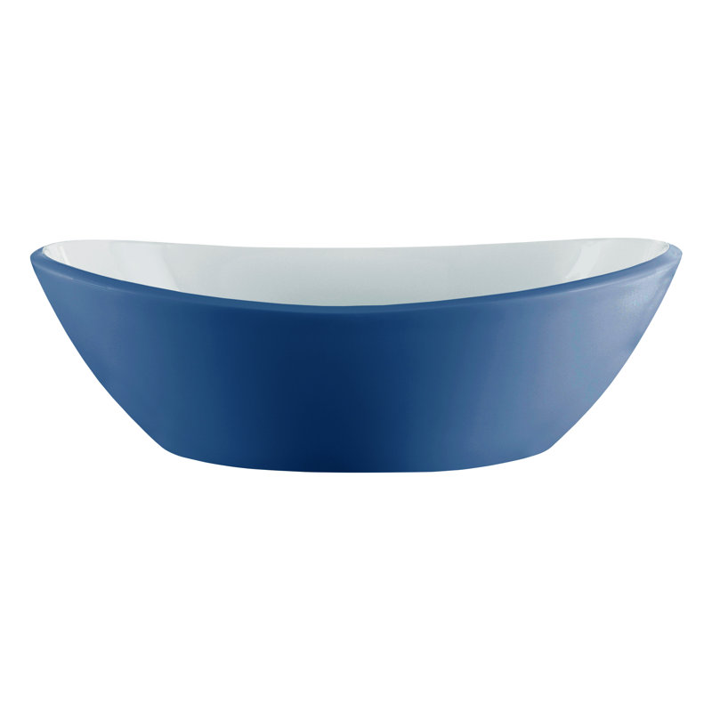 Amalfi 21.62'' L Bathroom Sink, Matte White, Mint Turquoise - Matte