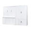 Lit relevable hydraulique pour grand lit avec garde-robe élégante - apparence blanche et espace