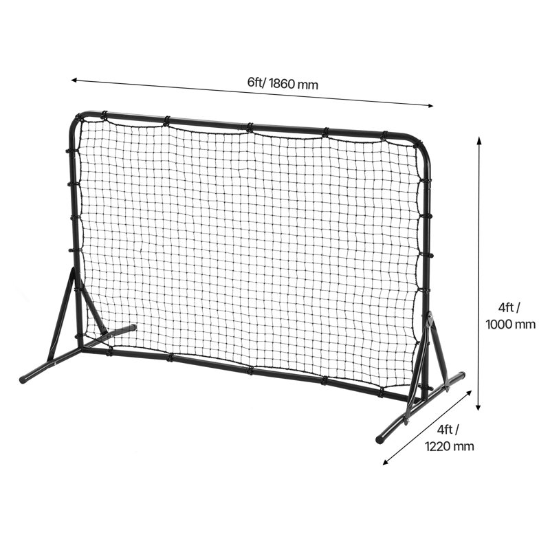 Filet d'entraînement de soccer 6x4FT