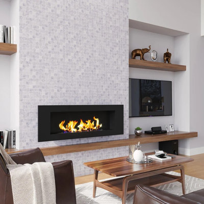 1.6 x 1.9 Marble Basketweave Mosaic Tile
