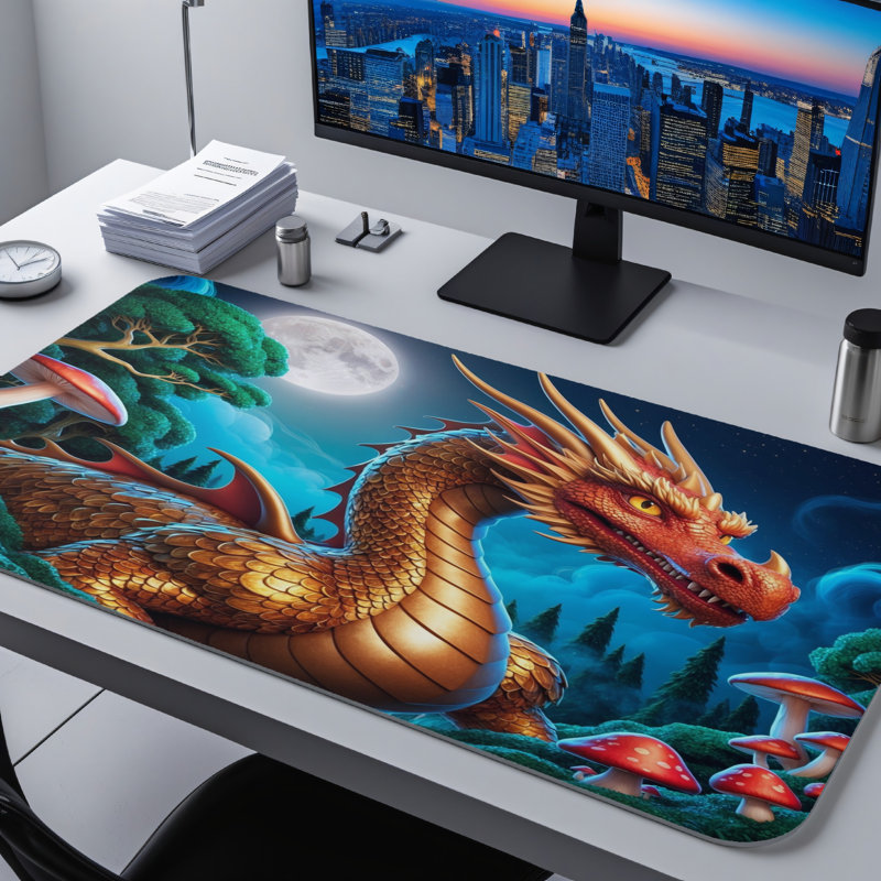 Polyester Desk Pad, 31.5x15.5