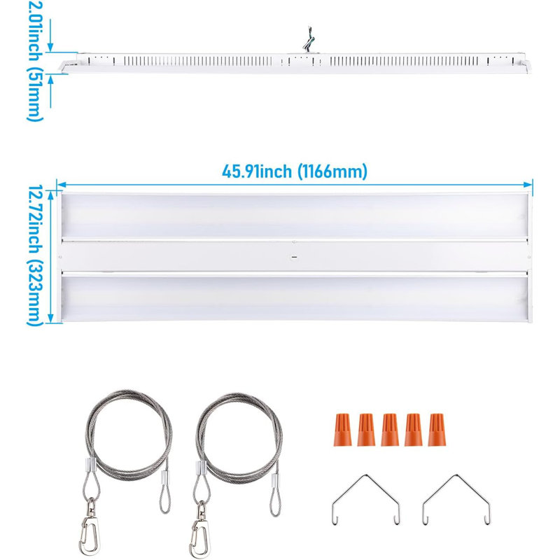 Led High Bay Shop Light, 5000k Daylight, 4 Feet