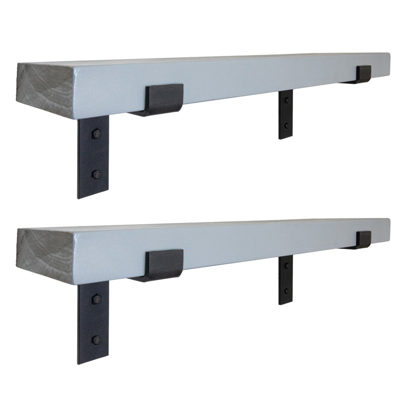 Support en bois de peuplier massif 2 pièces Emerald Lee, H 2 po x l 59 po x P 10 po