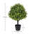 27.5'' Boxwood Ball Topiary Trees Faux Topiary Tree in Pot