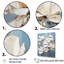 «Elegant White and Blue Magnolias Tranquility VI», reproduction sur toile-639037907-639037909