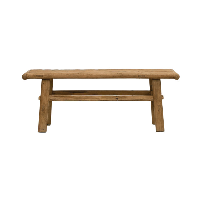 Table basse en bois d'orme récupéré Fostoria, naturel, Naturel