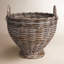 Rangement rond en rotin