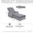 Outdoor Long Reclining Chaise With Armrests-435402630