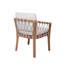Ensemble de chaises d'extérieur pour 2 personnes, structure en bois d'acacia avec coussins hydrofuges, parfait pour la terrasse et le balcon