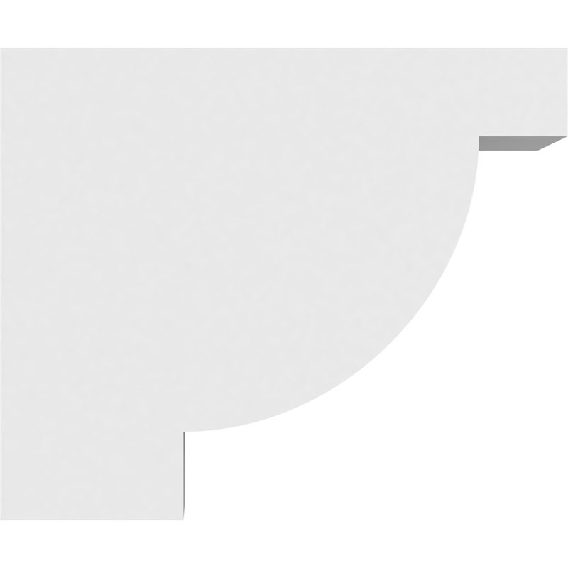 Queue de chevron en PVC de qualité architecturale standard l 5 po x H 10 po x L 12 po, H 10 po x l 5 po x P 12 po