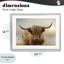«Highland Cow & Warm Sunset», reproduction encadrée sous verre, conception de CAD Designs-806774940-806774947