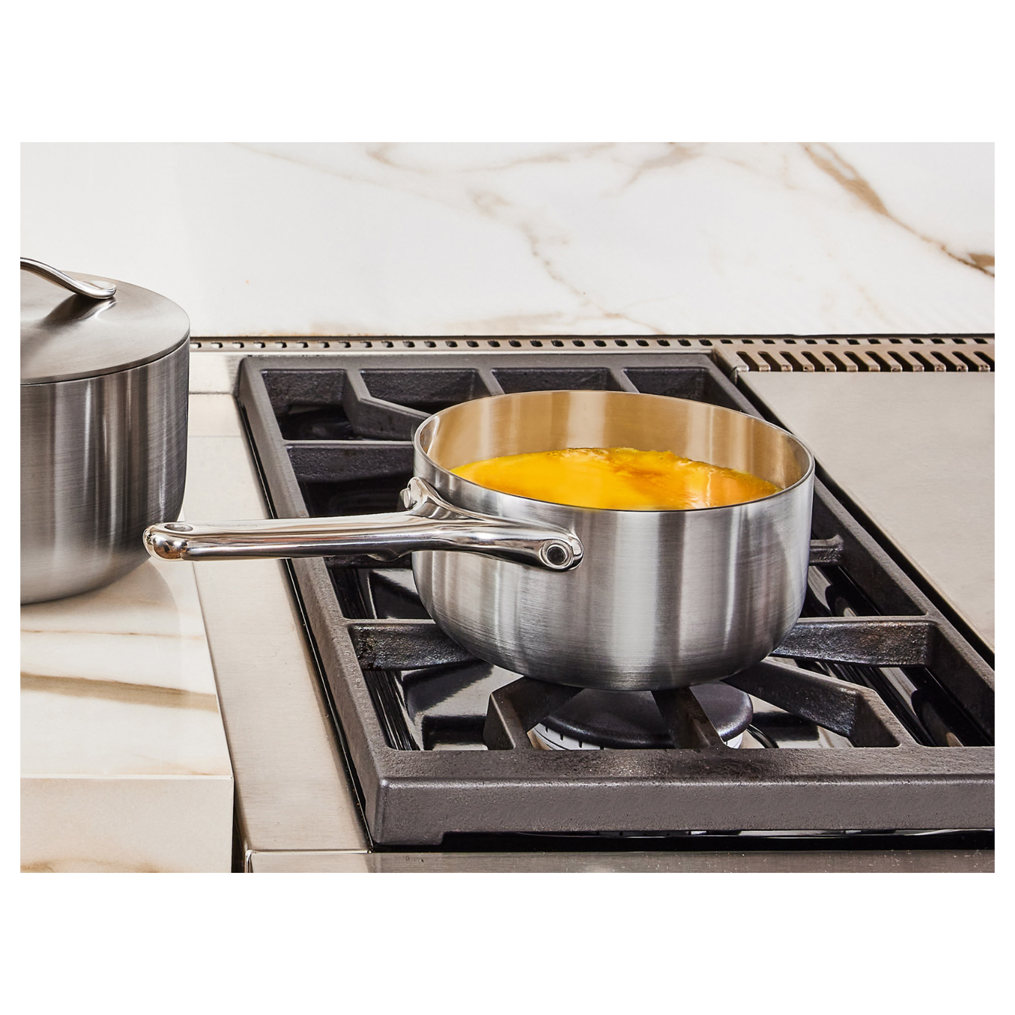 Caraway 3Qt Stainless Steel Saucepan W/ Lid, 1. 75 quarts