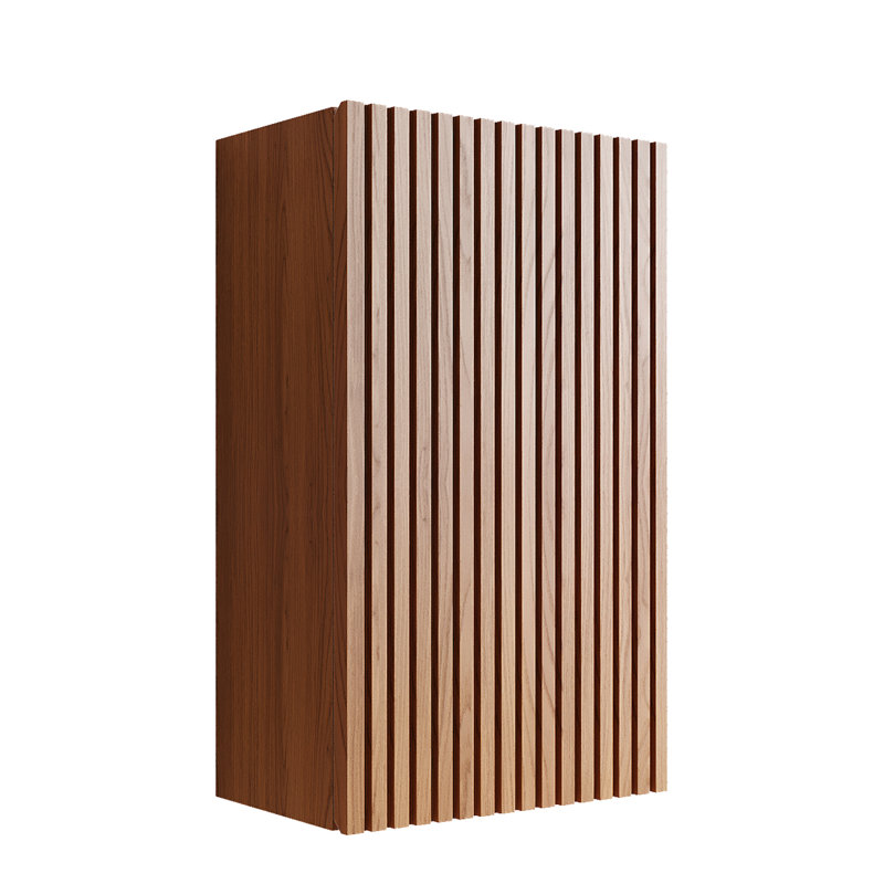 23" Tall Bathroom Wall Mounted Cabine, Brown Oak