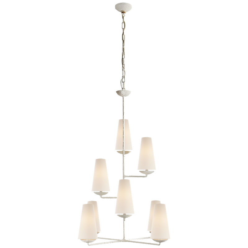 AERIN Fontaine Vertical Chandelier, Plaster