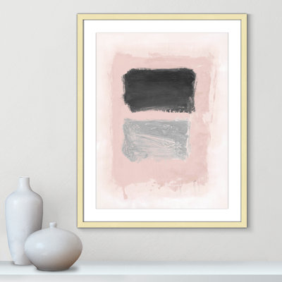 " Pink, Black And Silver Shimmer I " by Casa Fine Arts